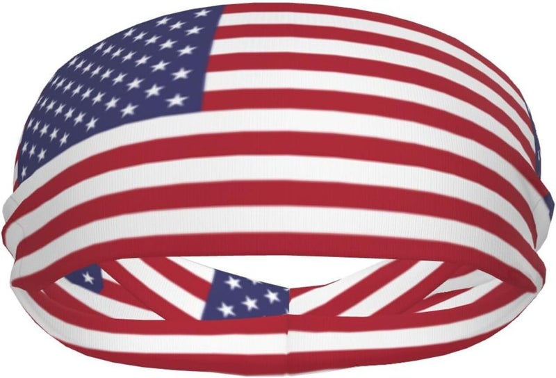 AKMCBSH National Flags Sports Sweatband Head Bands for Women Men - Moisture-Wicking Non-Slip Headband for Running Yoga Workout Fitness and Gym - Image 1